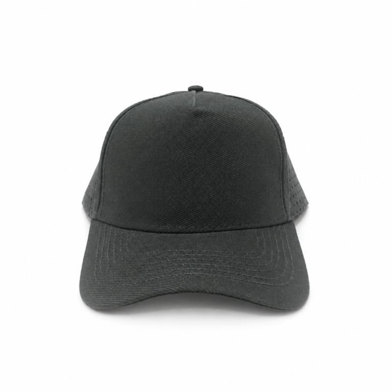 Boné Trucker Liso Perfurado Cinza Chumbo