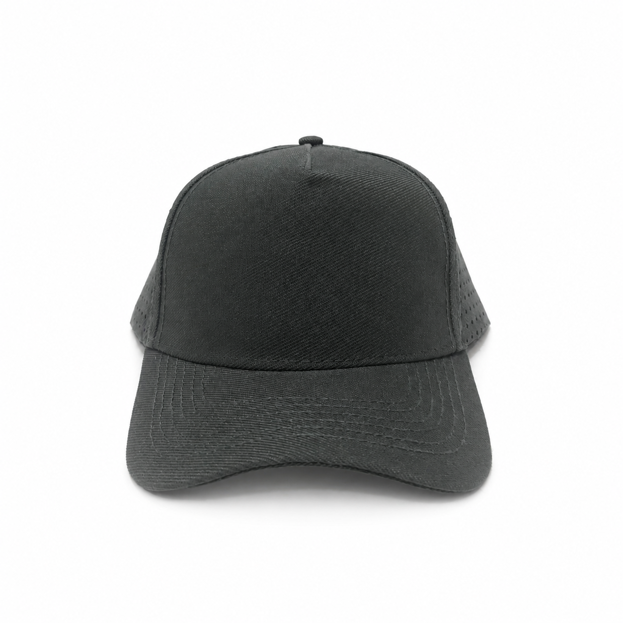 Boné Trucker Liso Perfurado Cinza Chumbo