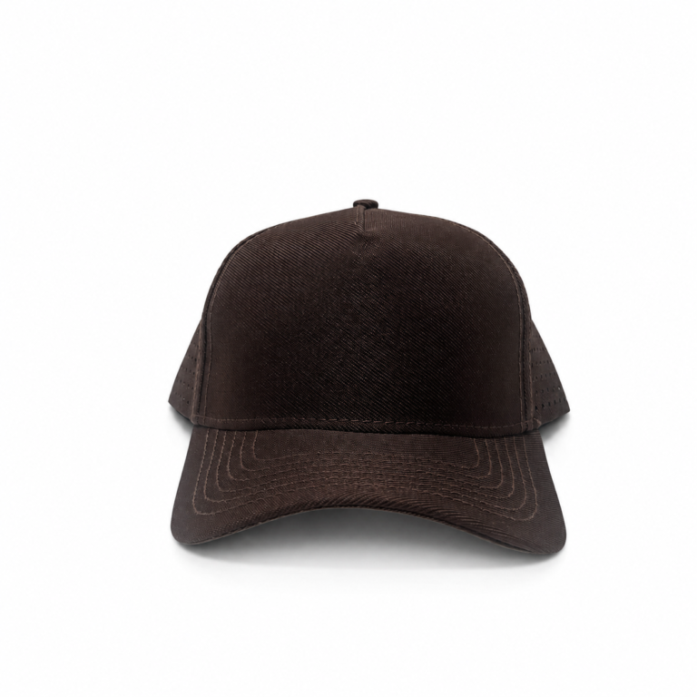 Boné Trucker Liso Perfurado Marrom Café