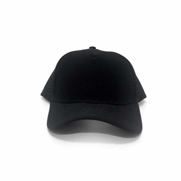 Boné Trucker Liso Perfurado Preto
