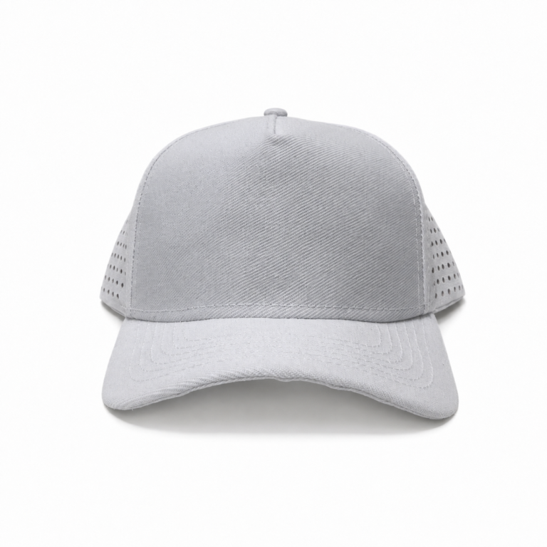 Boné Trucker Liso Perfurado Branco