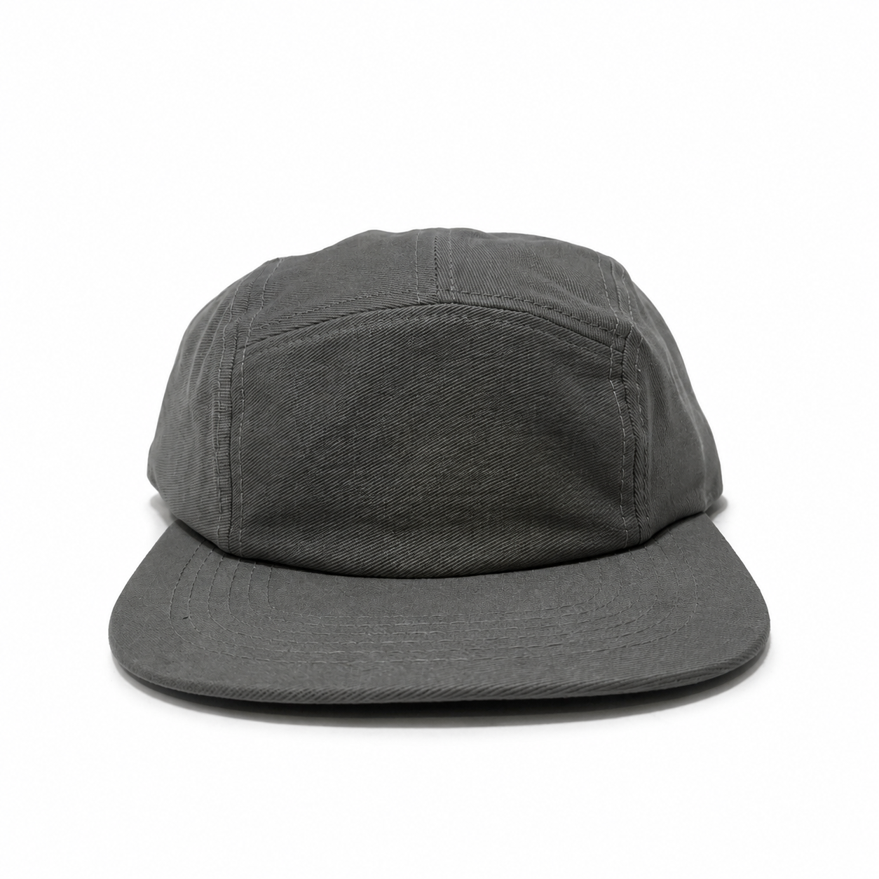 Boné Five Panel Liso Cinza Chumbo
