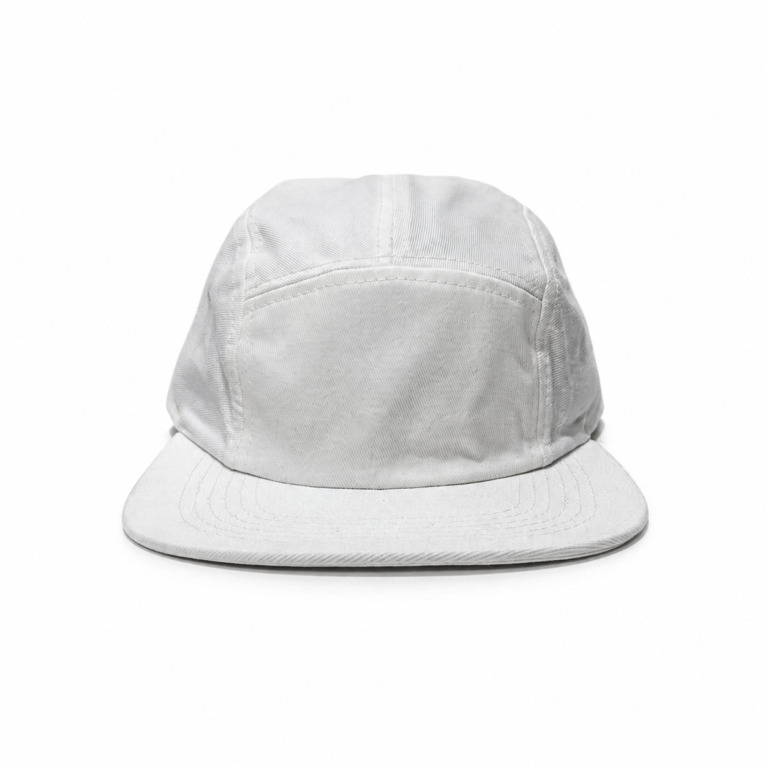 Boné Five Panel Liso Branco